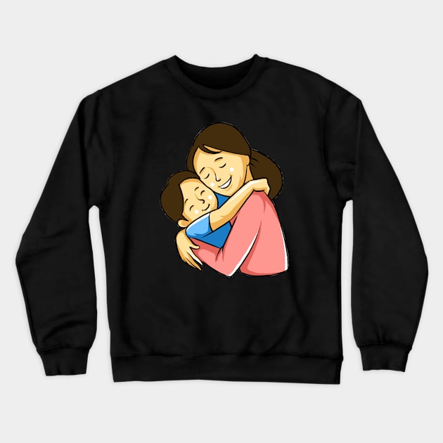 Hug Mother Crewneck Sweatshirt by fromherotozero